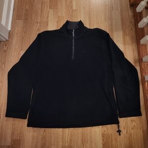 Izod Fleece Quarter Zip Navy Blue Medium